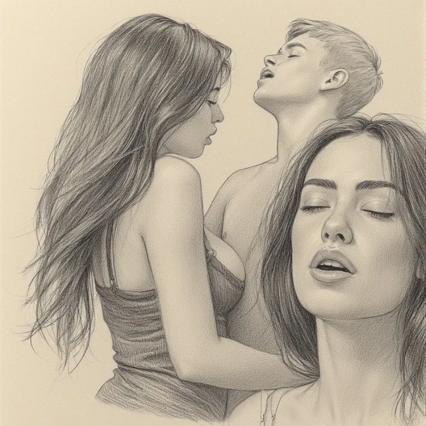 एक अंधेरे जंगल के बीचोबीच, तीन चूत थीं। उनके पास एक लंड भी था।